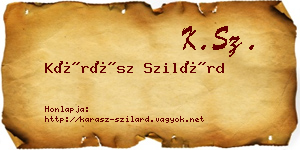 Kárász Szilárd névjegykártya